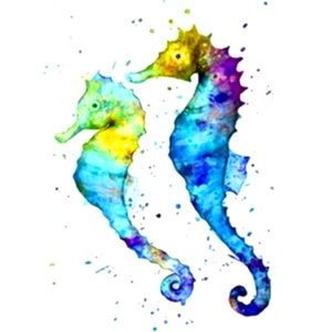 Acuarela Arte Poster Print